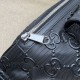 Replicas Gucci Cinturón Jumbo GG Bolso de hombre ‎645093 Negro Baratos