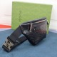 Replicas Gucci Jumbo GG riñonera pequeña 658582 Negro Baratos