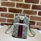 Replicas Gucci Ophidia mini bolso GG Supreme lona 671682 Blanco Baratos