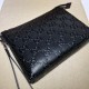 Replicas Gucci Jumbo GG Medium Messenger Hombres Bolsa 696009 Negro Baratos