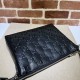 Replicas Gucci Jumbo GG Medium Messenger Hombres Bolsa 696009 Negro Baratos