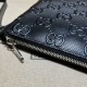 Replicas Gucci Jumbo GG Medium Messenger Hombres Bolsa 696009 Negro Baratos