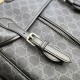 Replicas Gucci Mochila mediana con G entrelazada Hombre 696013 Negro Baratos