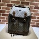 Replicas Gucci Mochila mediana con G entrelazada Hombre 696013 Marrón Baratos