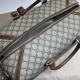 Replicas Gucci Bolso de viaje con G entrelazada 696014 Marrón Baratos