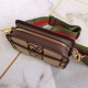 Replicas Gucci Jumbo GG minibolso 696075 Marrón Baratos