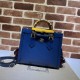 Replicas Bolso tote pequeño Diana Gucci 702721 Azul Baratos