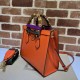 Replicas Bolso tote pequeño Diana Gucci 702721 Naranja Baratos