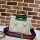 Replicas Bolso tote pequeño Diana Gucci 702721 Blanco Baratos