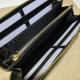 Replicas Gucci GG Matelassé cartera con cremallera alrededor 723784 Negro Baratos