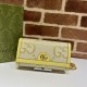 Replicas Gucci Ophidia jumbo GG monedero continental 726497 Amarillo Baratos