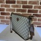 Replicas Bolso Gucci Messenger con G entrelazada ‎726833 Marrón Baratos