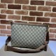 Replicas Bolso Gucci Messenger con G entrelazada ‎726833 Marrón Baratos