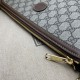 Replicas Bolso Gucci Messenger con G entrelazada ‎726833 Marrón Baratos