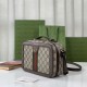 Replicas Gucci Ophidia pequeño bolso de hombro con Web 739392 Marrón Baratos