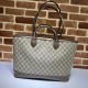 Replicas Gucci Ophidia bolso tote mediano 739730 GG Lona suprema Marrón Baratos