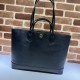 Replicas Bolso tote mediano Gucci Ophidia 739730 Negro Baratos