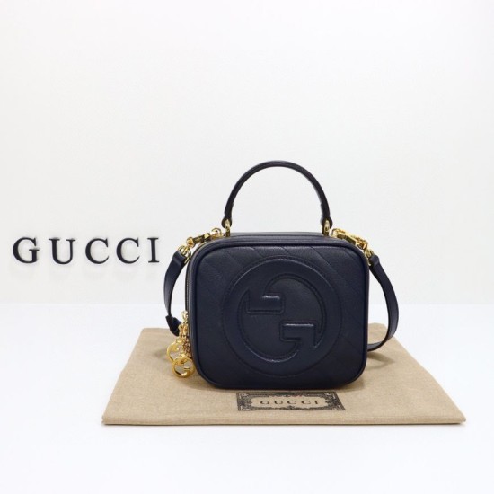 Replicas Gucci Blondie Bolso con Asa Superior 744434 Negro Baratos