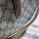 Replicas Bolso bandolera Gucci GG con G entrelazada 745679 Marrón Baratos