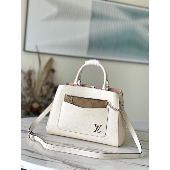 Replicas Bolso Louis Vuitton Marelle Tote BB M20520 Beige Baratos