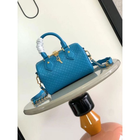 Replicas Bolso Louis Vuitton Speedy Bandoulière 20 H27 M22596 Azul Baratos