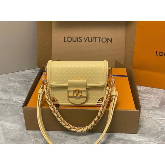 Replicas Bolso de Hombro Louis Vuitton Mini Dauphine M22597 Baratos