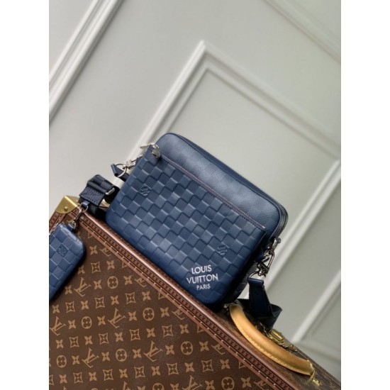 Replicas Bolso bandolera Louis Vuitton Trio Damier Infini N40438 Baratos