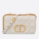 Replicas Bolso Christian Dior Caro pequeño Cannage piel de becerro blanco Baratos