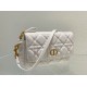 Replicas Bolso Christian Dior Caro Cannage Piel De Becerro Blanco Baratos