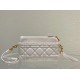 Replicas Bolso Christian Dior Caro Cannage Piel De Becerro Blanco Baratos