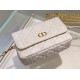 Replicas Bolso Christian Dior Caro Cannage Piel De Becerro Blanco Baratos