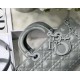 Replicas Bolso Christian Dior Lady D-Joy Piel de becerro con motivo de rombos Gris Baratos