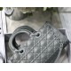 Replicas Bolso Christian Dior Lady D-Joy Piel de becerro con motivo de rombos Gris Baratos