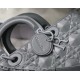 Replicas Bolso Christian Dior Lady D-Joy Piel de becerro con motivo de rombos Gris Baratos