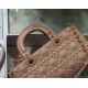 Replicas Bolso Christian Dior Lady D-Joy Piel de becerro con motivo de diamantes Poudre Baratos