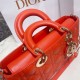 Replicas Bolso Christian Dior Lady D-Joy Cannage Cordero Naranja Baratos