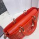 Replicas Bolso Christian Dior Lady D-Joy Cannage Cordero Naranja Baratos