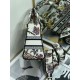 Replicas Bolso Christian Dior Medium Lady D-Lite Jardin Botanique Bordado Blanco Baratos