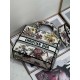 Replicas Bolso Christian Dior Medium Lady D-Lite Jardin Botanique Bordado Blanco Baratos