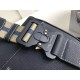 Replicas Christian Dior Saddle Belt Hombre Bolsa Granulado Calfskin Navy Baratos