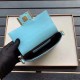 Replicas Bolso Fendi Mini Baguette con motivo FF azul Baratos