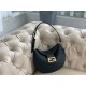 Replicas Bolso hobo pequeño Croissant Fendi negro Baratos