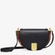 Replicas Bolsa de sillín Fendi Moonlight negra Baratos