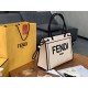 Replicas Bolso shopper Fendi Roma grande en lona sin teñir Baratos