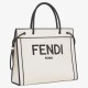 Replicas Bolso shopper Fendi Roma grande en lona sin teñir Baratos