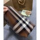 Replicas Burberry Checked Tote Bag Café Oscuro Baratos