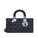 Replicas Bolso Christian Dior Lady D-Joy azul oscuro Baratos