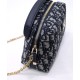 Replicas Bolso Christian Dior Mini 30 Montaigne D-Cosy azul oscuro Baratos