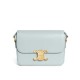 Replicas Bolso Celine Teen Triomphe Piel de becerro brillante azul Baratos