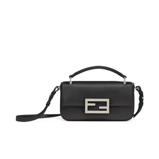 Replicas Fendi Baguette Funda para teléfono 7AS142 Negro Baratos